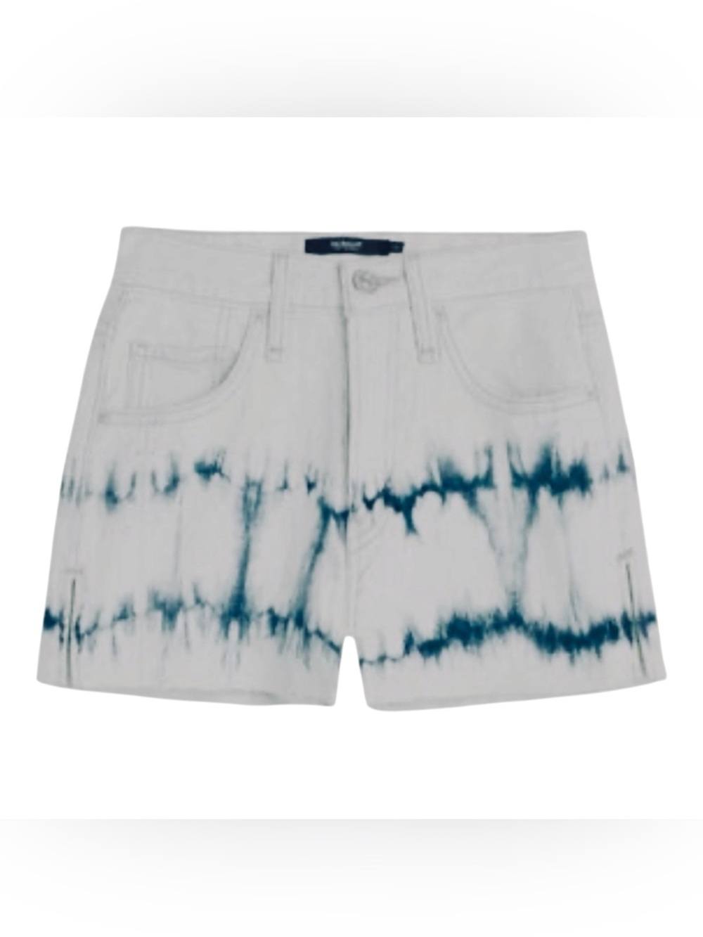 Hudson Lori Tie dye Jean shorts Raw hem Button fly Light Wash Women’s 27